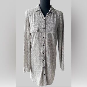 NEW NWOT SPLENDID Chevron Pattern Shirt Dress